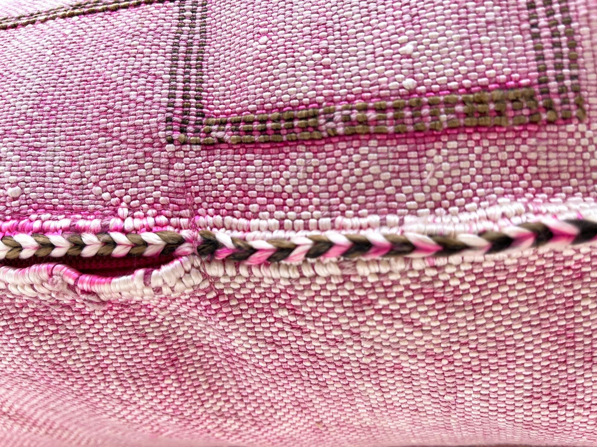 Pink Pillows silk 20x40,Pillow Cactus Silk, White Lumbar Cushion Handmade Cactus Silk Decorative Pillow - product image 6