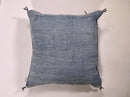 Washed Blue Moroccan Cactus Silk Pillow ALL SIZES - product image 2