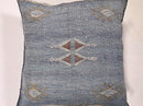 Washed Blue Moroccan Cactus Silk Pillow ALL SIZES - product image 10