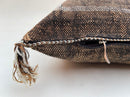 Brown silk pillow, Moroccan Sabra cushion, handmade cactus silk pillow, Berber Sabra cushion, Pillow Thro - product image 2