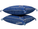 Blue Pillows silk All sizes ,Pillow Cactus Silk, Lumbar Cushion Handmade Silk Decorative Pillow, Moroccan - product image 2