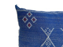 Blue Pillows silk All sizes ,Pillow Cactus Silk, Lumbar Cushion Handmade Silk Decorative Pillow, Moroccan - product image 7