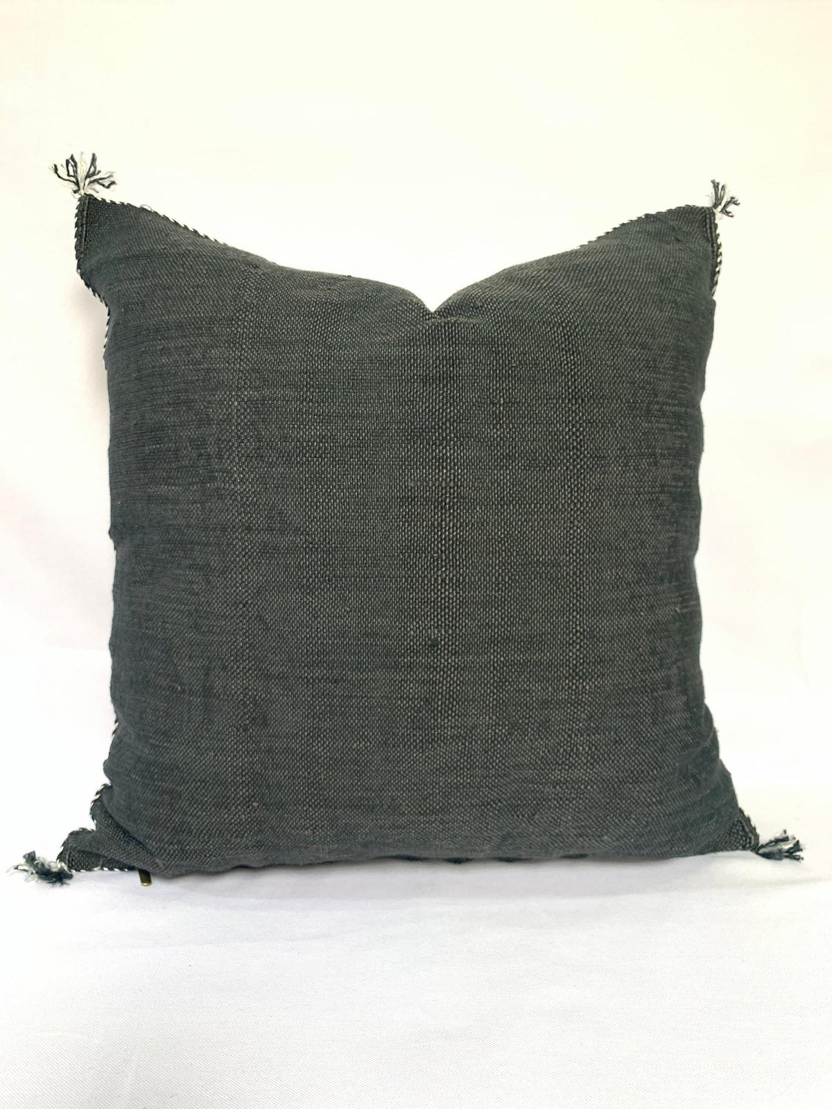 Black Pillows silk All sizes , Sabra Cactus Pillow Silk,  Lumbar Cushion Handmade Silk Decorative Pillow - product image 2