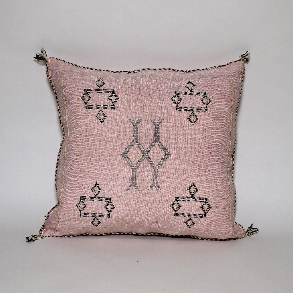 Pink Moroccan Cactus Silk Pillow ALL SIZES - product image 9