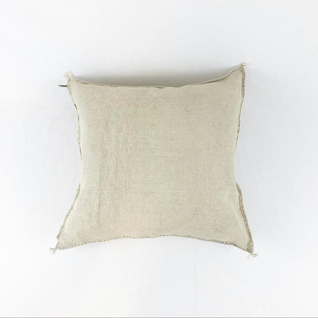 Beige Pillows silk All Sizes - Moroccan Cactus Silk pillow - pillow Cactus Silk - Throw pillow case, Lumb - product image 3