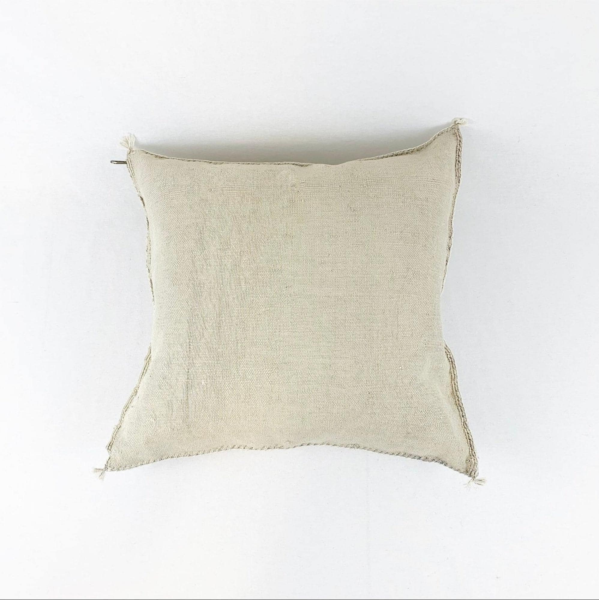 Beige Pillows silk All Sizes - Moroccan Cactus Silk pillow - pillow Cactus Silk - Throw pillow case, Lumb - product image 3