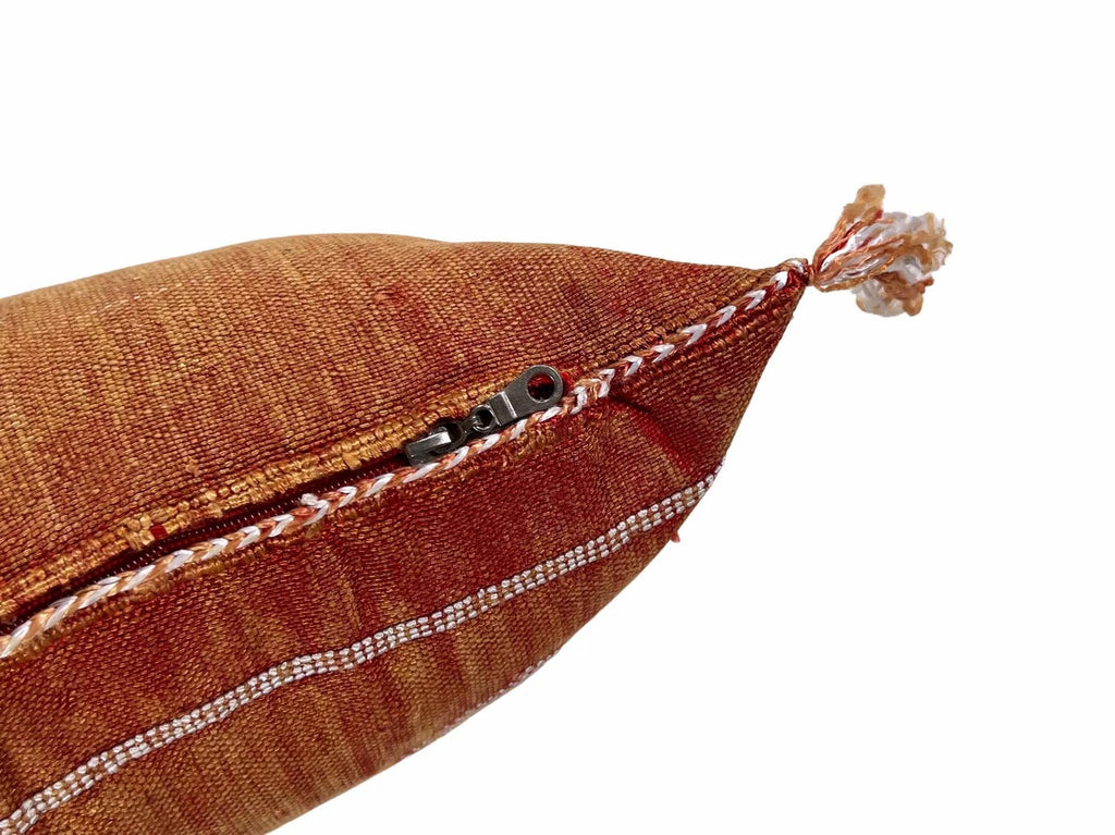 Orange Moroccan Cactus Silk Pillow ALL SIZES - product image 7