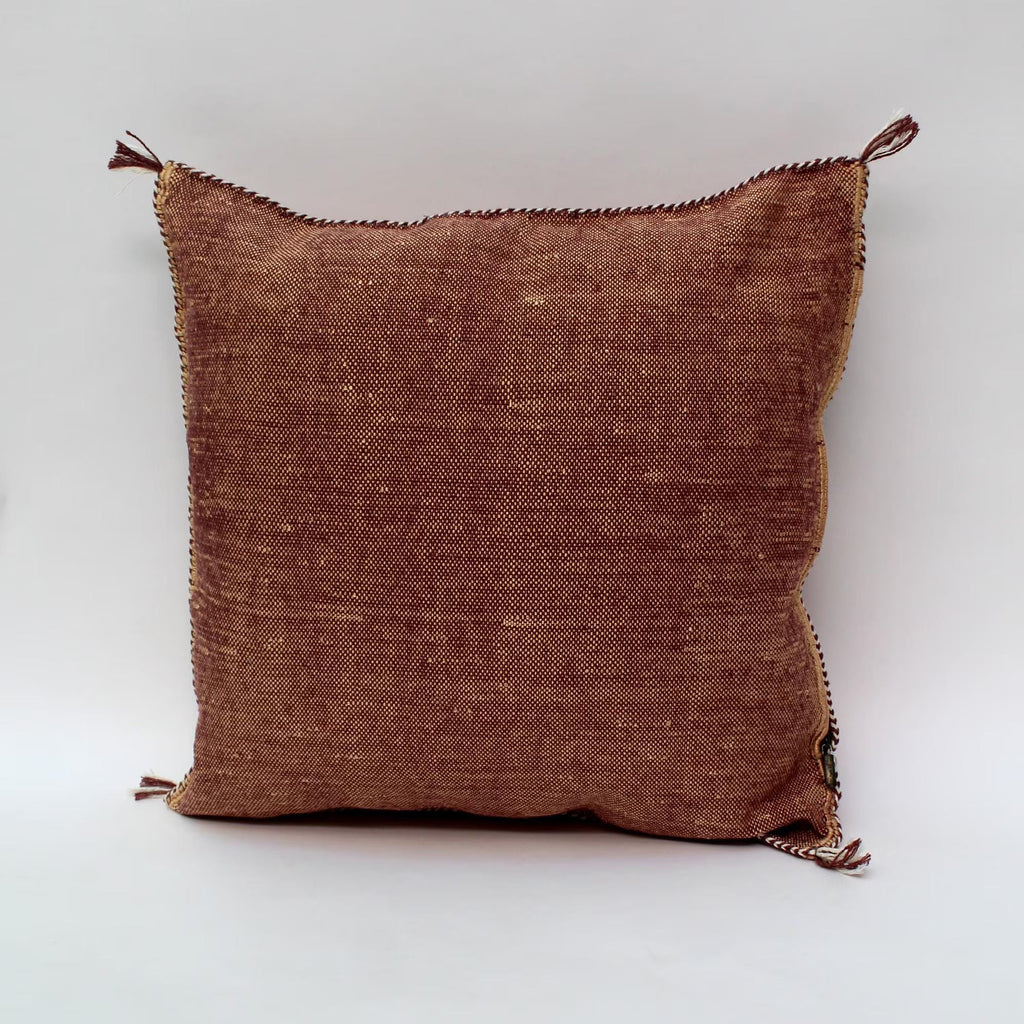 brown Pillows silk All sizes ,Pillow Cactus Silk, Brown Lumbar Cushion Handmade Silk Decorative Pillow, M - product image 9