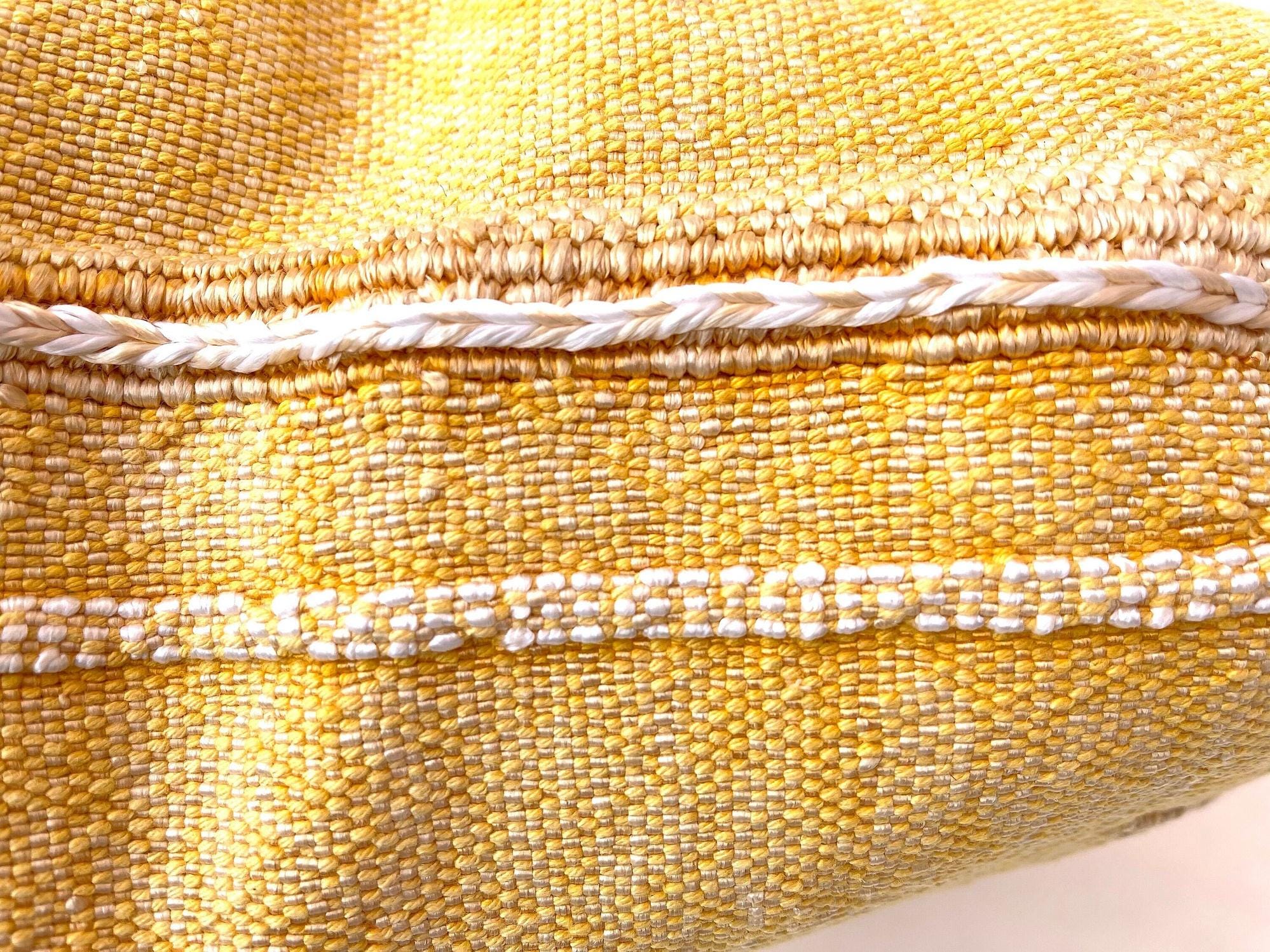 Yellow Pillows silk All sizes ,Pillow Cactus Silk, Yellow Lumbar Cushion Handmade Silk Decorative Pillow - product image 5