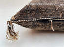 Brown silk pillow, Moroccan Sabra cushion, handmade cactus silk pillow, Berber Sabra cushion, Pillow Thro - product image 2