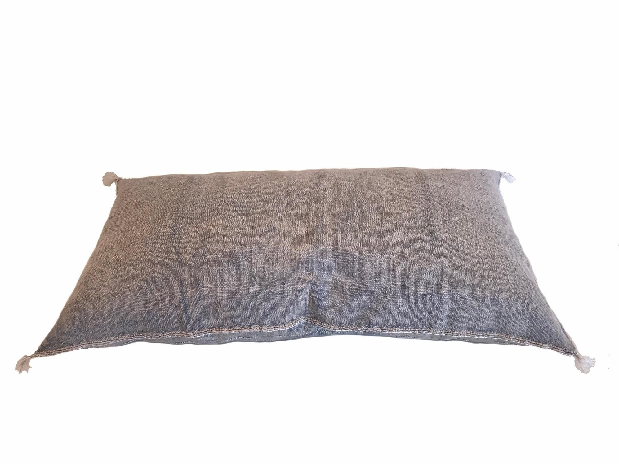 Gray Cactus Silk Pillow Cover, Moroccan Sabra Cushion, Decorative Accent - product image 8