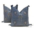 Blue Moroccan Cactus Silk Pillow ALL SIZES - product image 1
