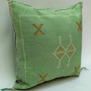 Green Pillows silk All sizes ,Pillow Cactus Silk, Green Lumbar Cushion Handmade Silk Decorative Pillow, M - product image 7