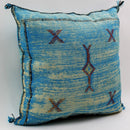 Sky Blue Pillows silk All sizes ,Pillow Cactus Silk, BlueLumbar Cushion Handmade Silk Decorative Pillow - product image 4