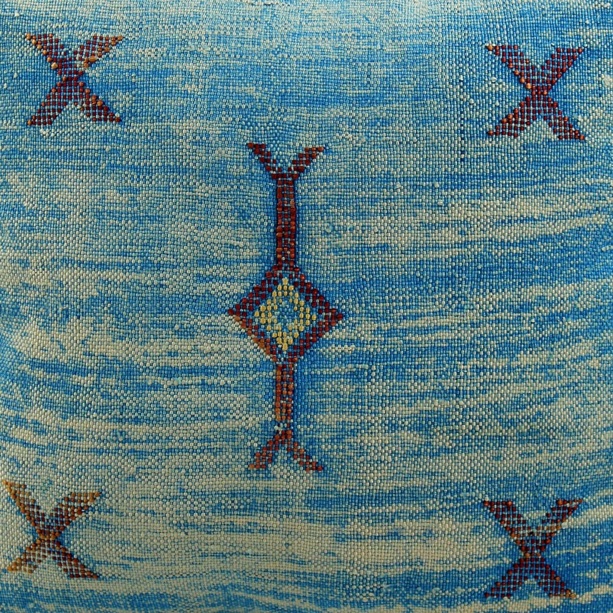 Sky Blue Pillows silk All sizes ,Pillow Cactus Silk, BlueLumbar Cushion Handmade Silk Decorative Pillow - product image 10