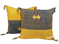 Yellow Pillows silk 20x20 ,aka Cactus Silk pillow , Lumbar Cushion Handmade Cactus Silk Pillow, Moroccan - product image 1