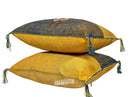 Yellow Pillows silk 20x20 ,aka Cactus Silk pillow , Lumbar Cushion Handmade Cactus Silk Pillow, Moroccan - product image 4