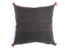 Brown silk pillow, Moroccan Sabra cushion, handmade cactus silk pillow, Berber Sabra cushion, Pillow Thro - product image 7