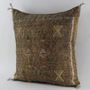 Brown Cactus silk pillow, Moroccan Sabra cushion, cactus silk pillow, Berber Sabra cushion, Pillow Throw - product image 3