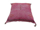 Washed Purple Pillows silk - Cactus Silk Pillow - Lumbar Cushion Handmade- Cactus Silk - Decorative Pillo - product image 4