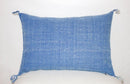 Handmade Blue Moroccan Cactus Silk Lumbar Pillow Cover - product image 5
