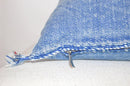 Handmade Blue Moroccan Cactus Silk Lumbar Pillow Cover - product image 3