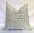 Gray Moroccan Cactus Silk Pillow ALL SIZES - product image 1