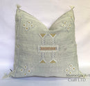 Gray Moroccan Cactus Silk Pillow ALL SIZES - product image 1