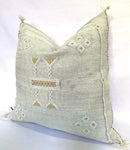 Gray Moroccan Cactus Silk Pillow ALL SIZES - product image 3