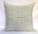 Gray Moroccan Cactus Silk Pillow ALL SIZES - product image 5