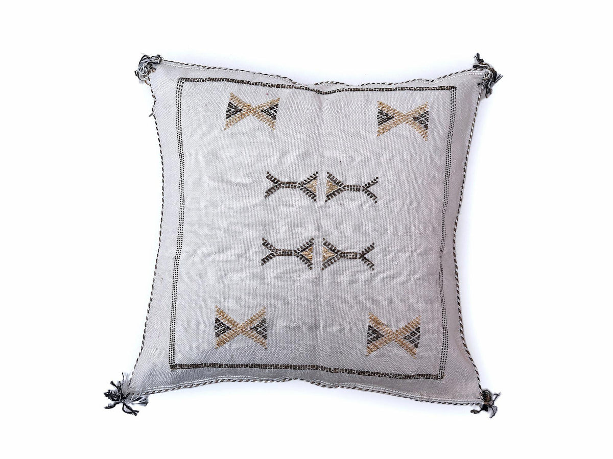 White Pillows silk All sizes ,Pillow Cactus Silk, White Lumbar Cushion Handmade Silk Decorative Pillow, M - product image 4