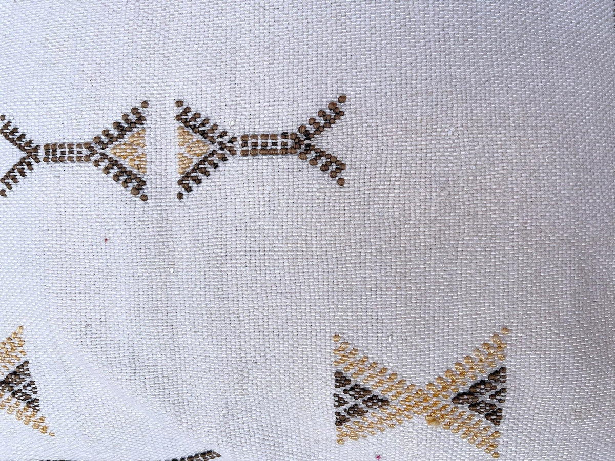 White Pillows silk All sizes ,Pillow Cactus Silk, White Lumbar Cushion Handmade Silk Decorative Pillow, M - product image 6