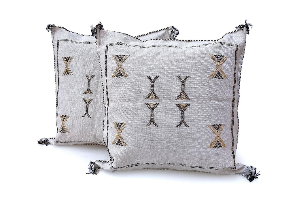 White Pillows silk All sizes ,Pillow Cactus Silk, White Lumbar Cushion Handmade Silk Decorative Pillow, M - product image 8