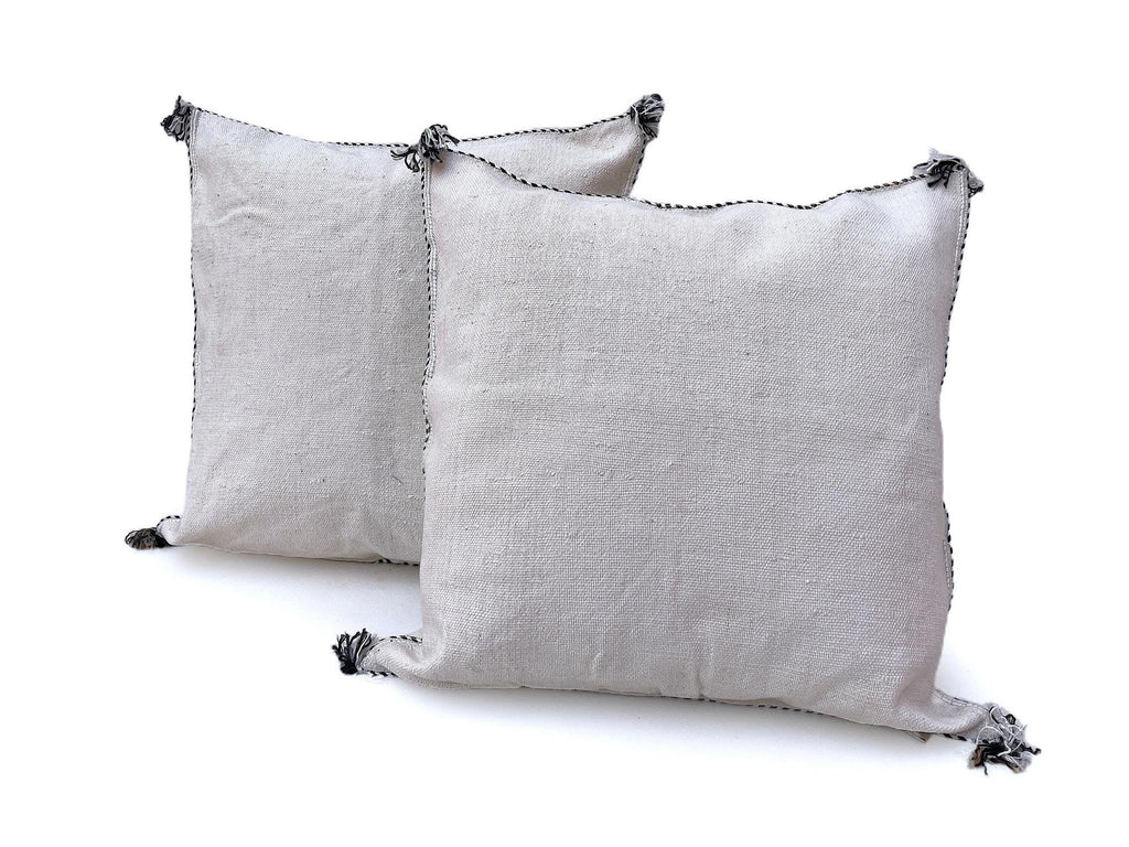 White Pillows silk All sizes ,Pillow Cactus Silk, White Lumbar Cushion Handmade Silk Decorative Pillow, M - product image 9
