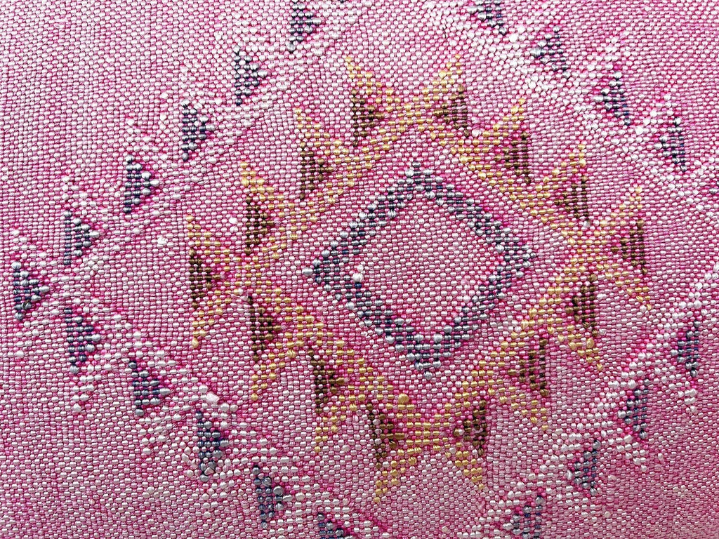 Pink Pillows silk 20x40,Pillow Cactus Silk, White Lumbar Cushion Handmade Cactus Silk Decorative Pillow - product image 7