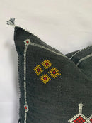 Black Pillows silk All sizes , Sabra Cactus Pillow Silk,  Lumbar Cushion Handmade Silk Decorative Pillow - product image 3
