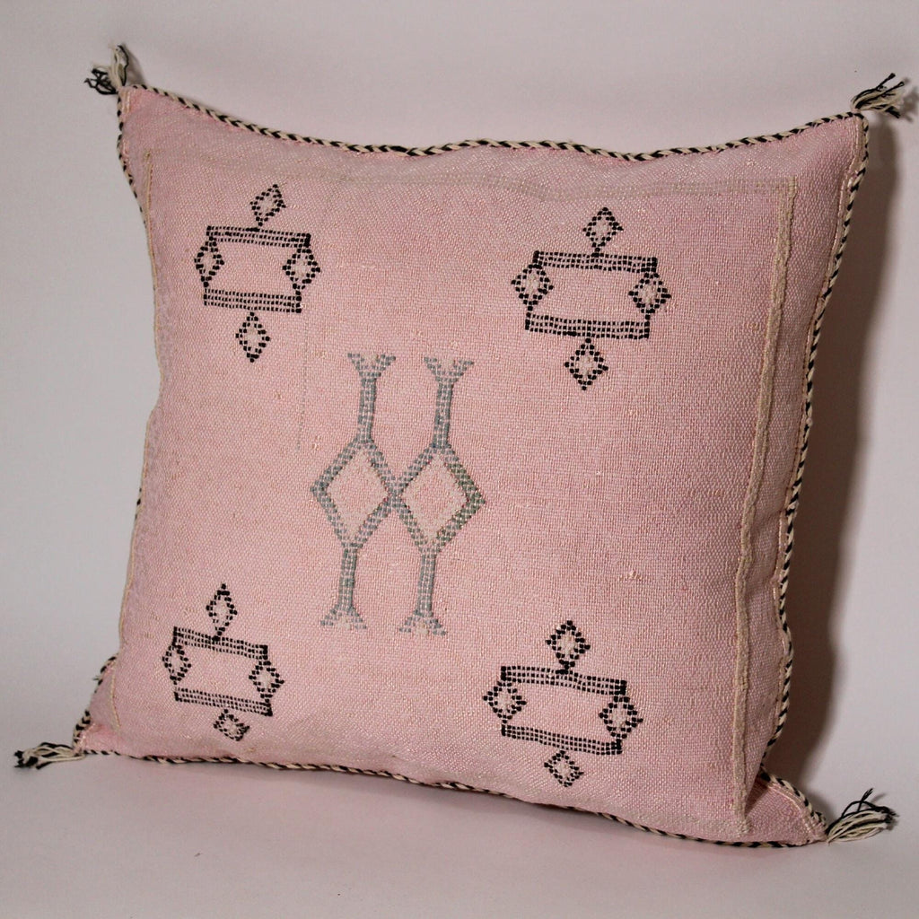 Pink Moroccan Cactus Silk Pillow ALL SIZES - product image 5